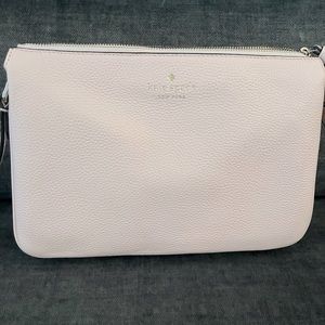 Light Pink Kate Spade Leila Triple Gusset Crossbody Bag
